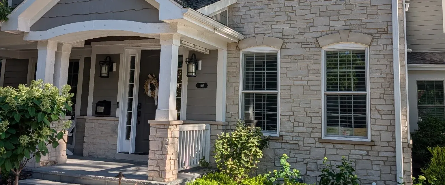 Full Exterior, Siding & Stone
